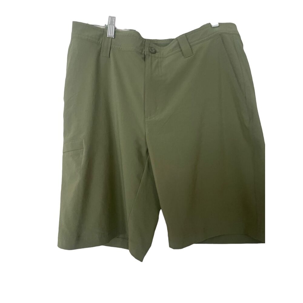 Columbia Sportswear Company Mens Green Regular Fit Bermuda Shorts Size 34W